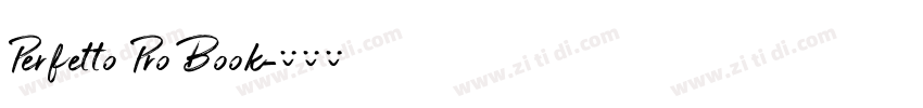 Perfetto Pro Book字体转换
